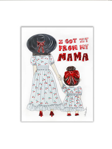 Mama Glitter Card