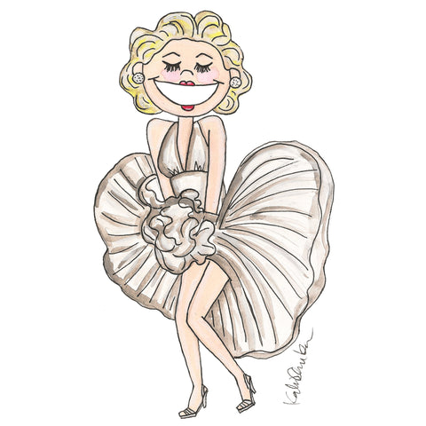 Little Marilyn Monroe Illustration