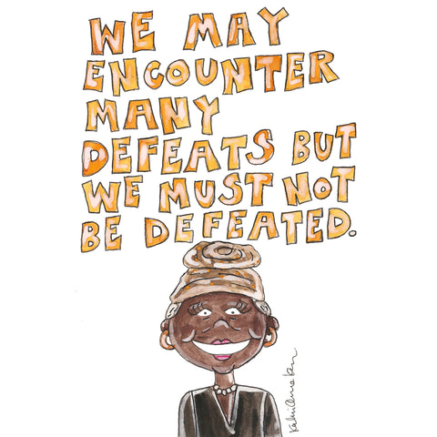 Maya Angelou Quote Illustration