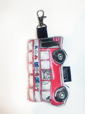 Mini London Bus Doll Bag Charm