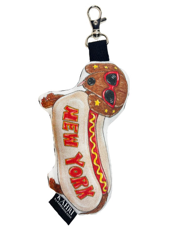 Mini Hot Dog Bag Charm