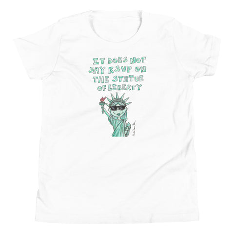 Liberty Quote Youth Short Sleeve T-Shirt