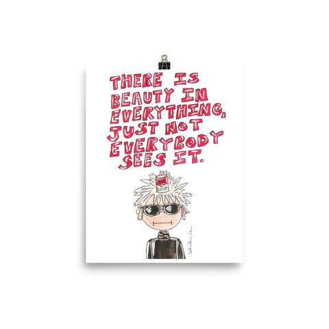 Little Andy Warhol Quote Art Print