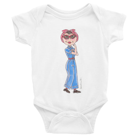 Little Rosie the Riveter Infant Bodysuit