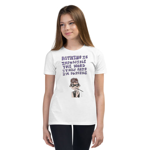 solidaritet Fjord grådig Little Audrey Quote Youth Short Sleeve T-Shirt – Kahri by KahriAnne Kerr