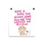 Little Marilyn Quote Art Print