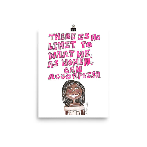Little Michelle Obama Quote Art Print