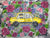 Floral NYC Taxi Glitter Painting