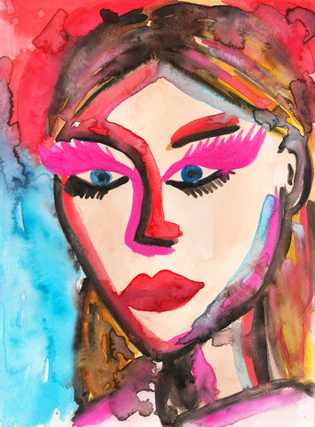 Pink Lashes Girl