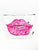 Pink Lips T Bottom Cosmetic Bag