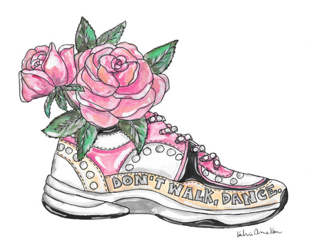 Sneakers Watercolor Painting