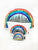 NYC Rainbow T Bottom Cosmetic Bag