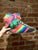 Rainbow Sneaker Pillow