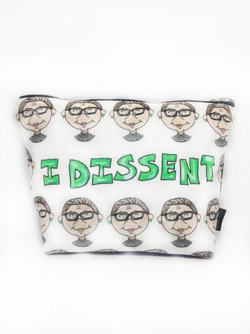 Ruth Dissent Quote T Bottom Cosmetic Bag
