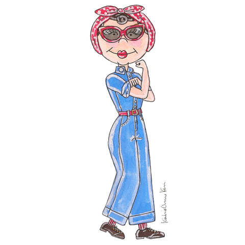 Little Rosie the Riveter Illustration