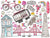 I Love San Francisco Glitter Watercolor Painting